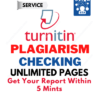 Turnitin Plagiarism Checking