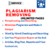 Plagiarism Removing